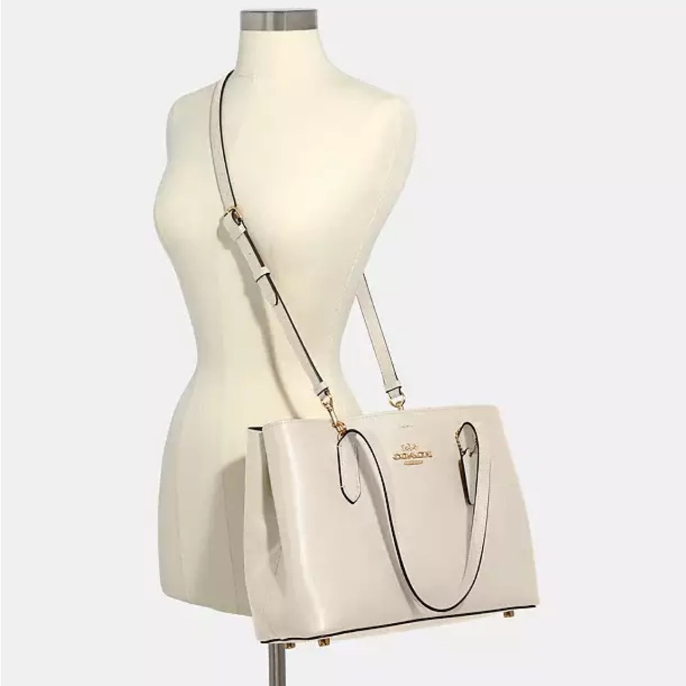 NWOT COACH AVENUE CARRYALL TOTE CREAM WITH GOLD ACCENTS F48733 - Picture 3 of 10